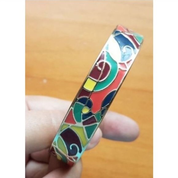 Avon Jewelry - Multi-color AVON Bracelet Metal Red-Green-Yellow